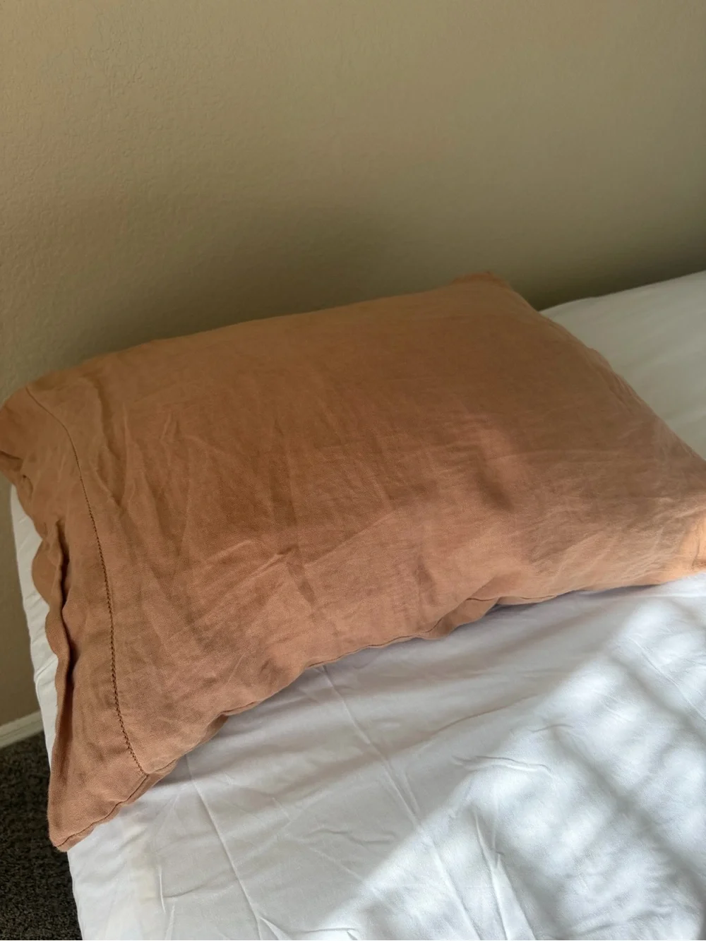 The Citizenry Stonewashed Linen Pillowcase set || dusty rose linen pillow case
